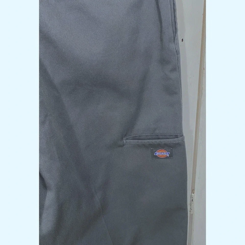 Dickies Mens Double Knee Work Pants 36x32 Charcoal Gray Baggy Work Wear